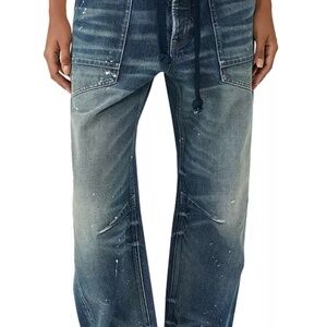 NWT Free People Moxie Low Slung Barrel Jeans